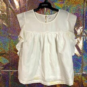 White plus size blouse